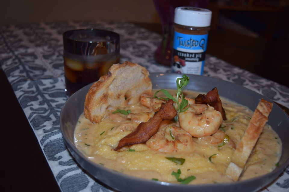 Twist'Q BBQ Shrimp & Grits DA' STYLISH FOODIE