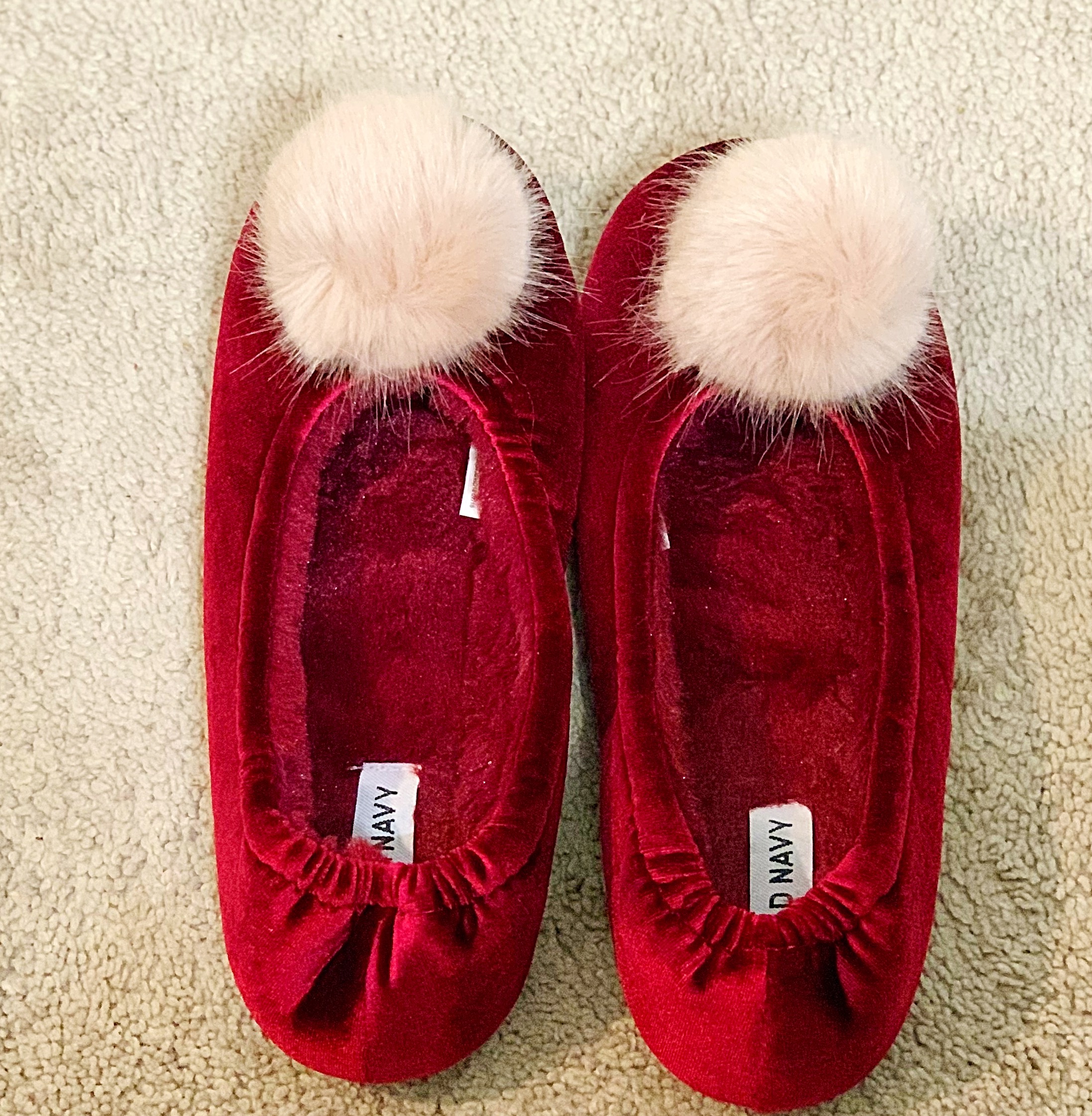 old navy pom slippers