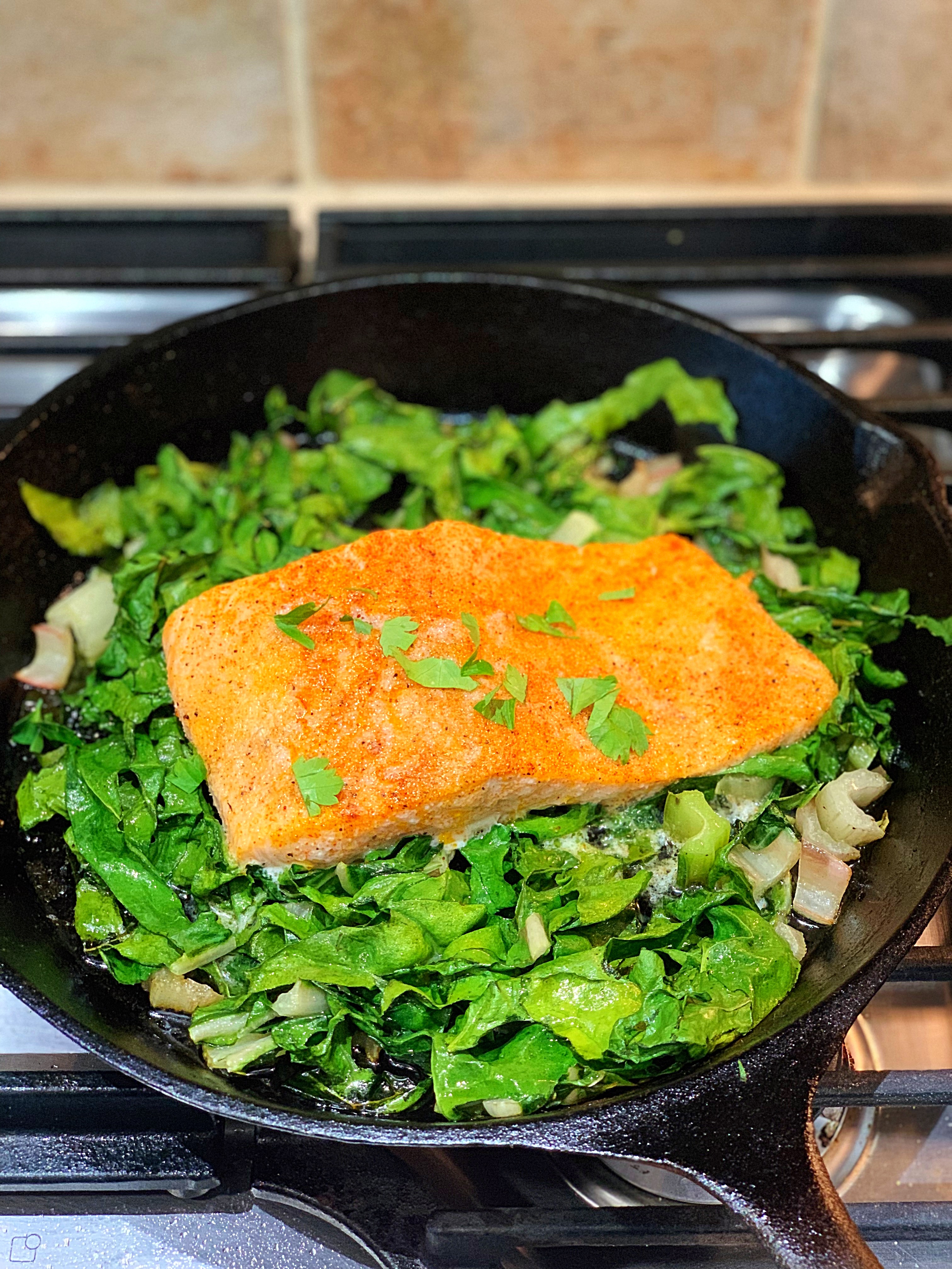 Salmon & Rainbow Chard