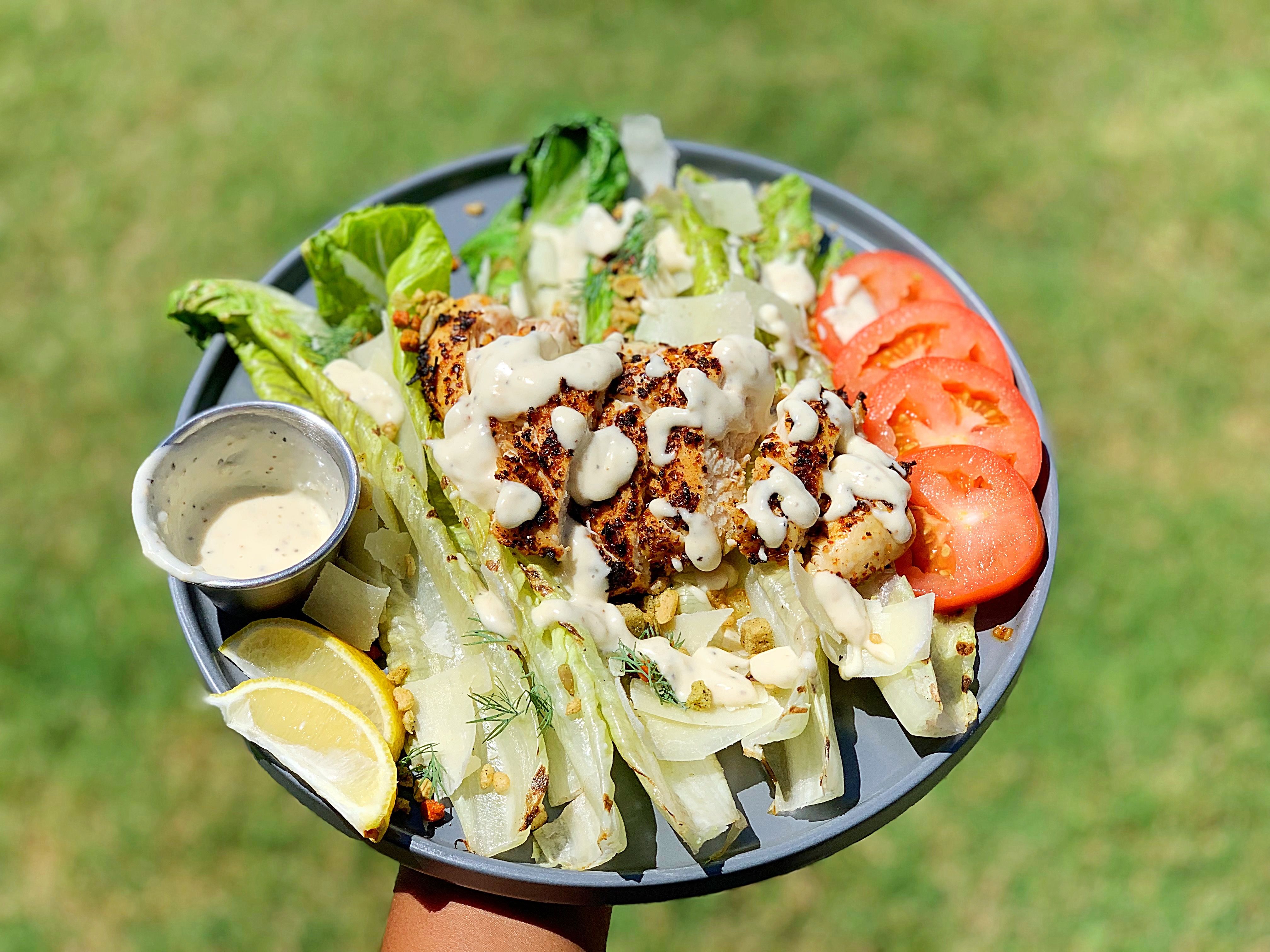 Kickin’ Chicken Caesar Salad