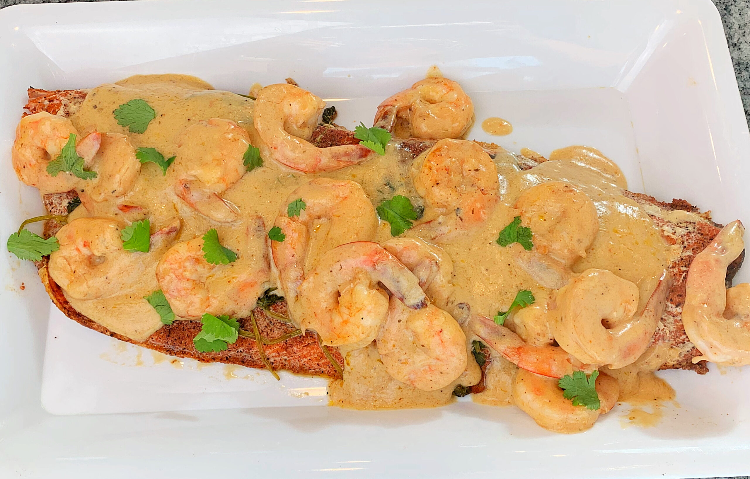 Cajun Salmon and Shrimp DA' STYLISH FOODIE