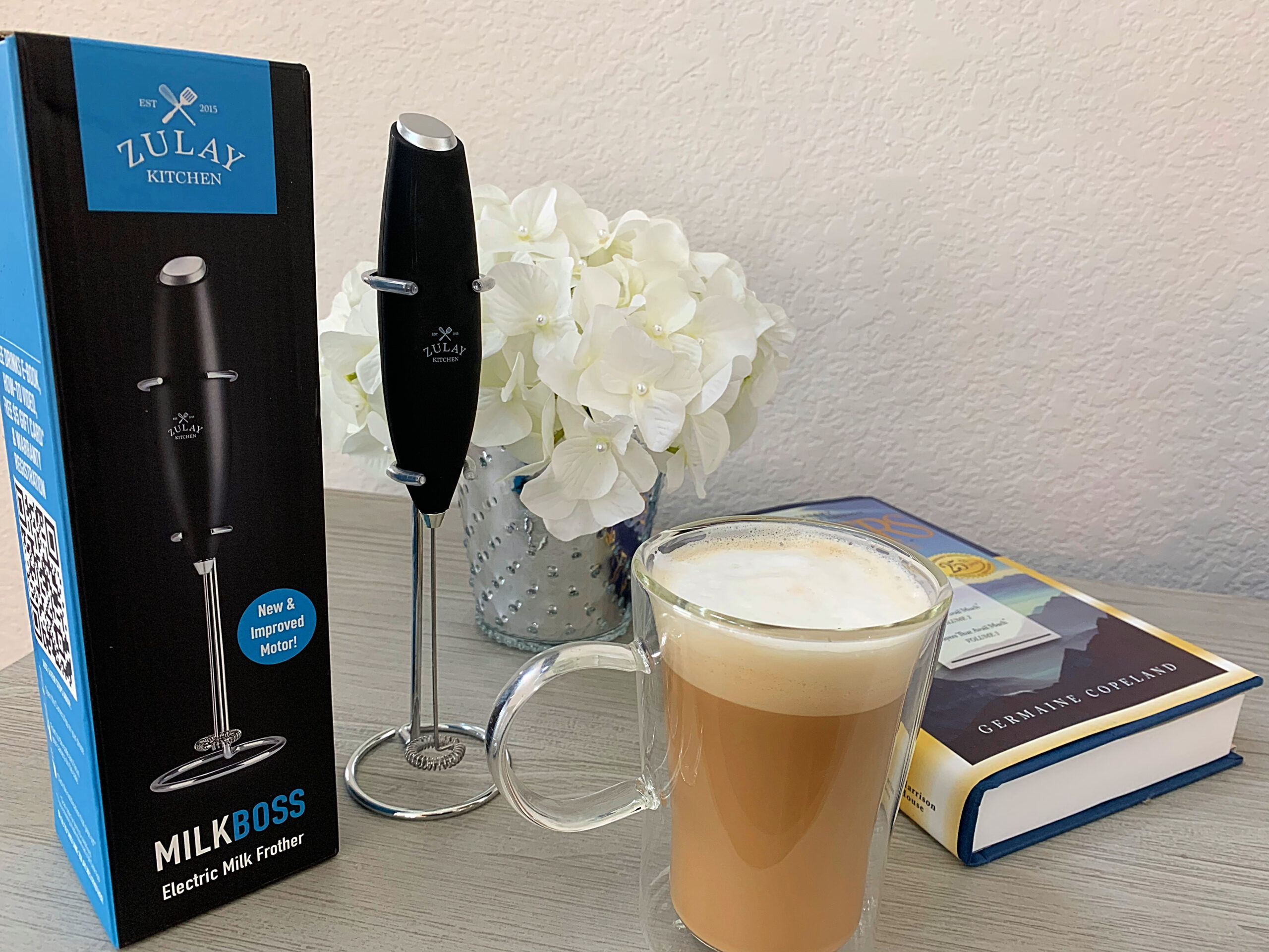 Zulay Kitchen Milk Boss Electric Milk Frother Foam Maker