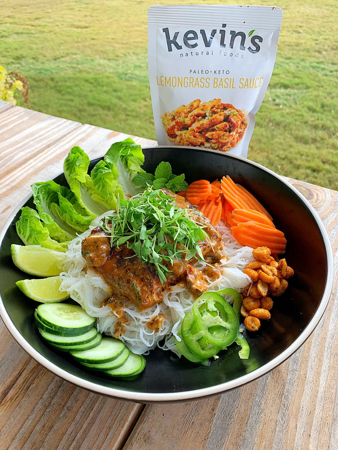 Lemongrass Basil Vermicelli Bowl DA' STYLISH FOODIE