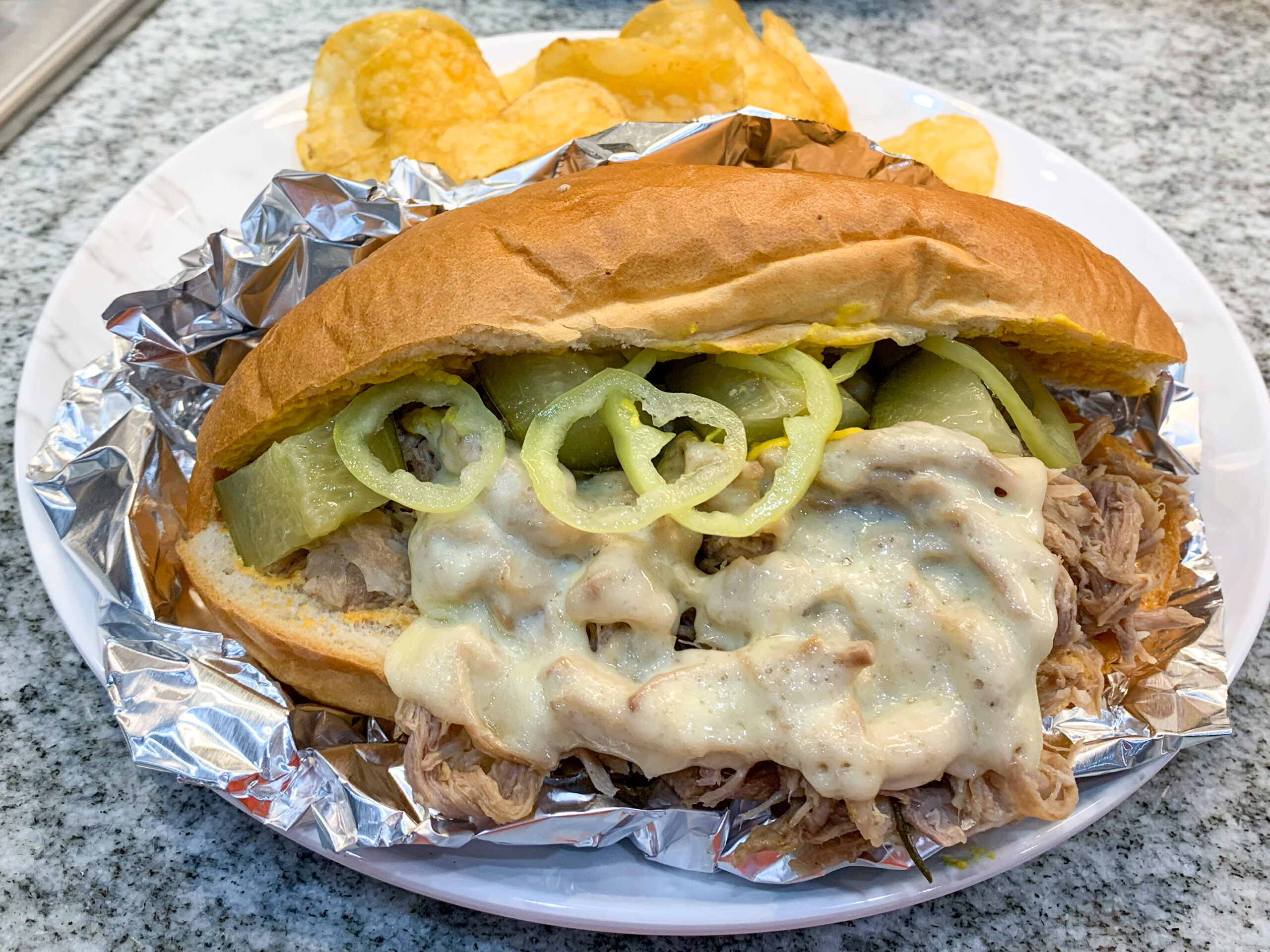 Cuban Pulled Pork Sandwich