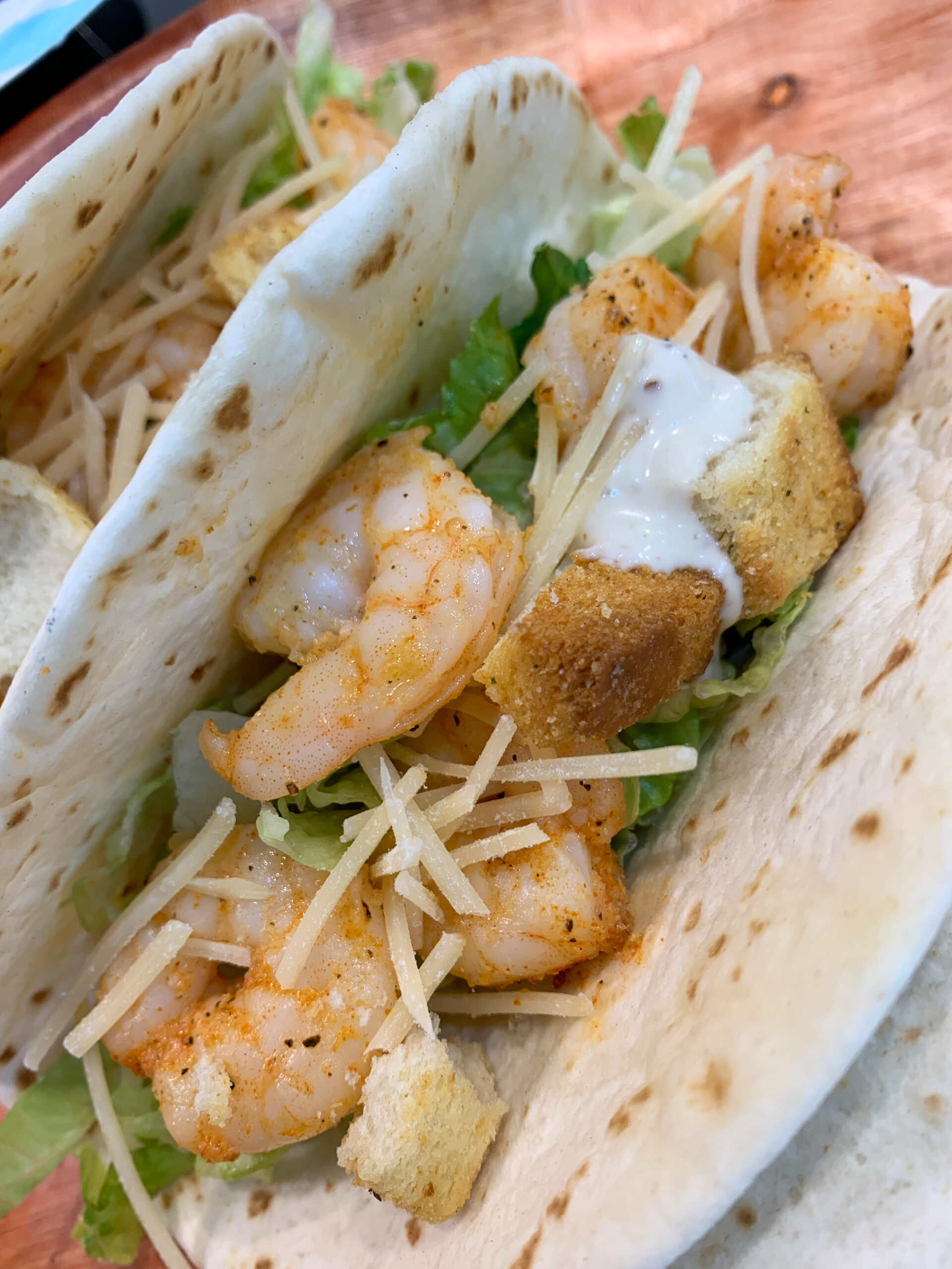 Shrimp Caesar Taco